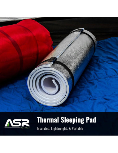 Colchoneta Aislante de Espuma ASR Outdoor para Camping 180x50cm