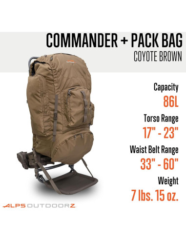 Mochila ALPS OutdoorZ Commander 86L + Marco de Carga