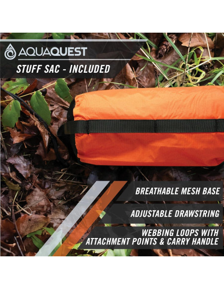 Toldo Superviviente AquaQuest 4.57x4.57m Impermeable Naranja Toldo Superviviente AquaQuest 4.57x4.57m Impermeable Naranja