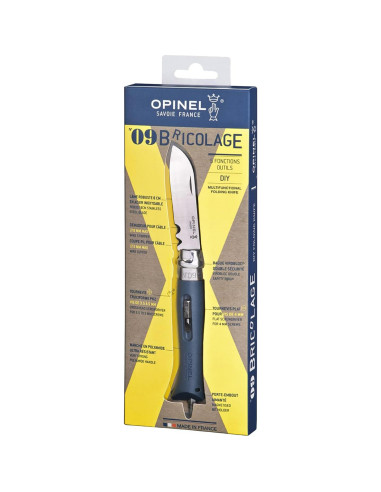 Cuchillo Plegable Opinel No.9 DIY Acero Inoxidable 8cm