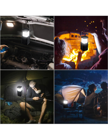 Linterna de Camping Recargable HY-236TD USB Solar Manivela