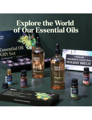 Set de Aceites Esenciales Lagunamoon 6x10mL Aromaterapia