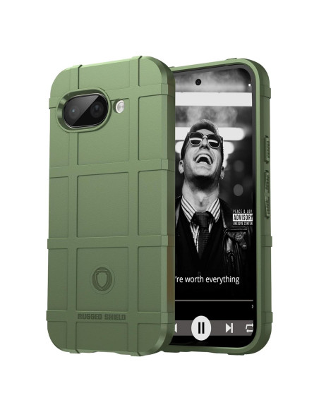 Funda Resistente TPU para Google Pixel 9A Verde Antideslizante Funda Resistente TPU para Google Pixel 9A Verde Antideslizante