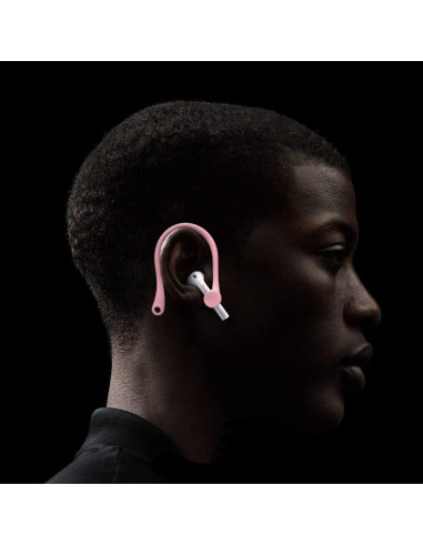 Ganchos para oídos ICARERSPACE para AirPods 1, 2, 3, Pro - Rosa