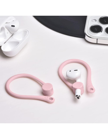 Ganchos para oídos ICARERSPACE para AirPods 1, 2, 3, Pro - Rosa Ganchos para oídos ICARERSPACE para AirPods 1, 2, 3, Pro - Rosa