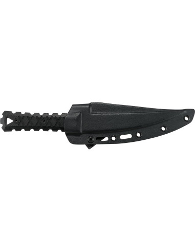 Cuchillo Fijo CRKT HZ6 con Funda, Hoja SK-5 Negra 165mm