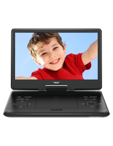 Reproductor de DVD Portátil ieGeek 14.1" HD Batería 6h Negro Reproductor de DVD Portátil ieGeek 14.1" HD Batería 6h Negro
