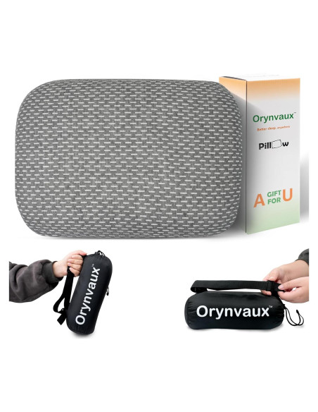 Almohada de Espuma de Memoria Orynvaux Gris Oscuro 10 cm Almohada de Espuma de Memoria Orynvaux Gris Oscuro 10 cm