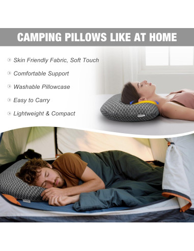 Almohada de Espuma de Memoria Orynvaux Gris Oscuro 10 cm