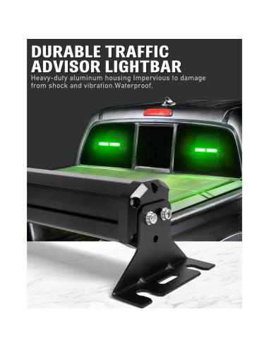 Barra de Luz Estroboscópica HLauto 1002L 40 LEDs Verde 27.1cm