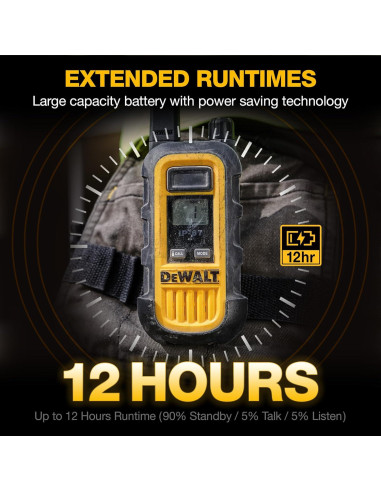 Walkie Talkies DEWALT DXFRS300 1W Impermeables 2 Paquete