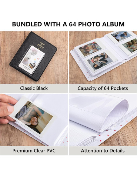 Funda Protectora para Cámara Fujifilm Instax Mini Evo con Álbum Funda Protectora para Cámara Fujifilm Instax Mini Evo con Álbum