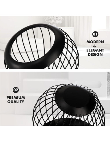 Soporte para cápsulas de café Visceralyx negro 30 cápsulas