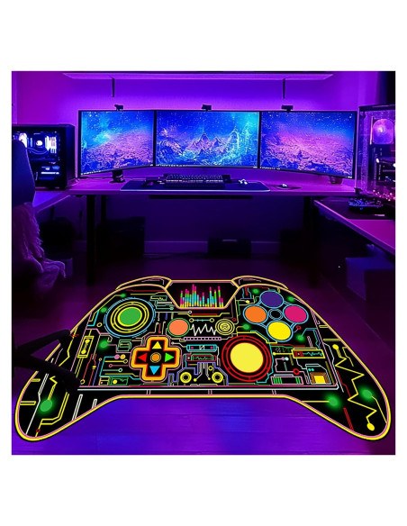 Alfombra de Área Gamer FJKJHKGJ 0.91x1.52m Multi 420 Alfombra de Área Gamer FJKJHKGJ 0.91x1.52m Multi 420