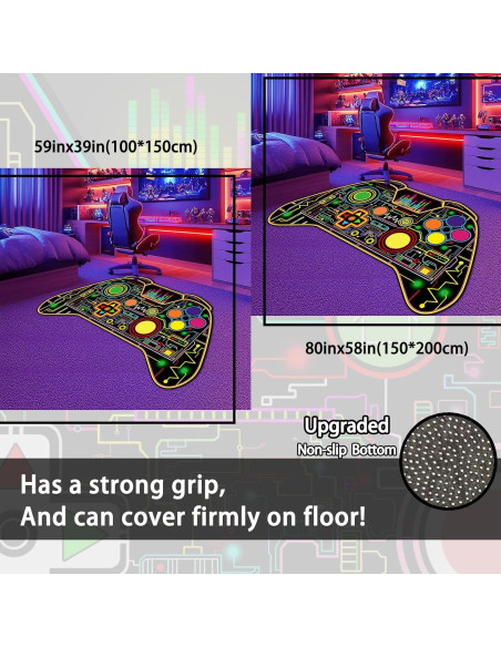 Alfombra de Área Gamer FJKJHKGJ 0.91x1.52m Multi 420 Alfombra de Área Gamer FJKJHKGJ 0.91x1.52m Multi 420