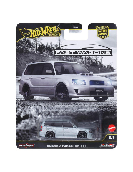 Coche de Juguete Hot Wheels Premium Subaru Forester STI 1:64 Coche de Juguete Hot Wheels Premium Subaru Forester STI 1:64