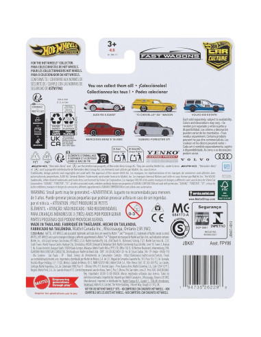 Coche de Juguete Hot Wheels Premium Subaru Forester STI 1:64