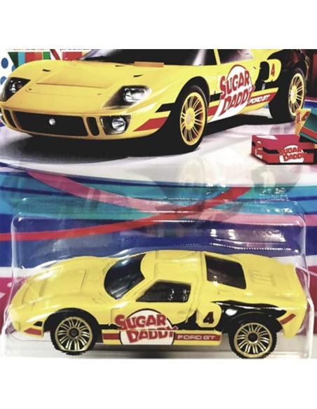 Coche Diecast Matchbox Ford GT-40 Dulce Daddy 1/64 Amarillo Coche Diecast Matchbox Ford GT-40 Dulce Daddy 1/64 Amarillo