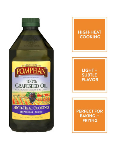 Aceite de Semilla de Uva 100% Pompeian 1925g Sabor Ligero