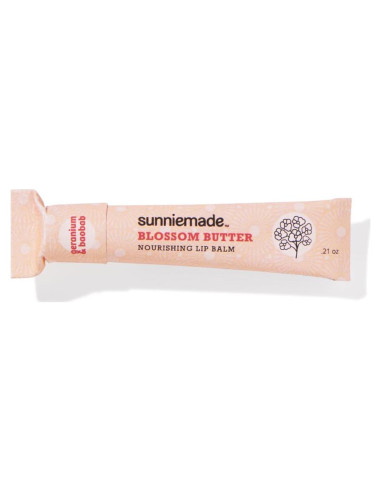 Bálsamo Labial Nutritivo Sunniemade - Mantequilla de Flor, Geranio