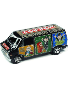 Auto de colección Johnny Lightning 1976 Dodge Van Monopoly 2