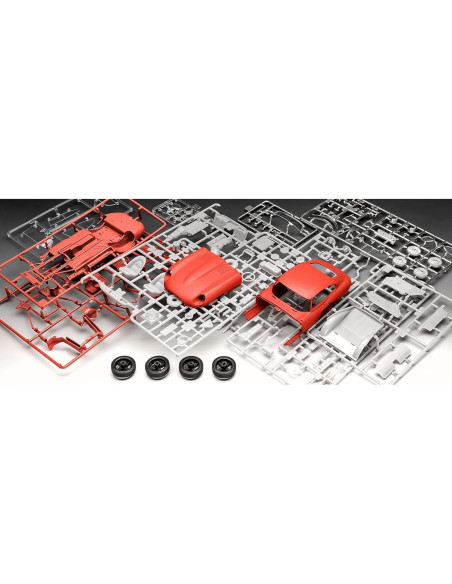 Kit de Modelo Jaguar E-Type Coupé Revell 1:24 Rojo Kit de Modelo Jaguar E-Type Coupé Revell 1:24 Rojo