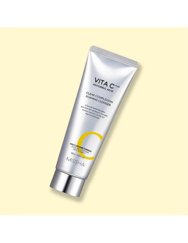 Limpiador Espumoso Missha Vita C Plus 120ml - Piel Radiante