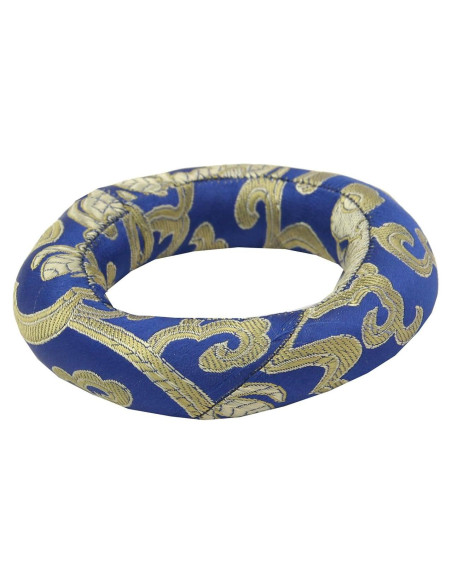 Cojín de Anillo de Seda Azul para Cuenco Tibetano 10 cm Cojín de Anillo de Seda Azul para Cuenco Tibetano 10 cm