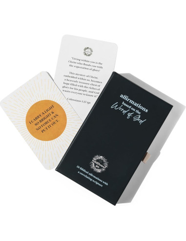 Tarjetas de Afirmación Cristiana WildFlower Joy - 50 Tarjetas