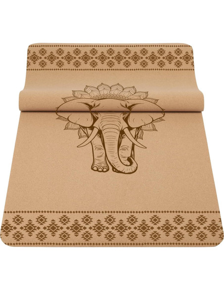 Alfombrilla de Yoga Antideslizante IKULE de Corcho 182.88x60.96cm Alfombrilla de Yoga Antideslizante IKULE de Corcho 182.88x60.96cm