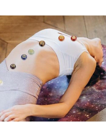 Conjunto de 7 Cristales de Chakra GEHECRST para Meditación Conjunto de 7 Cristales de Chakra GEHECRST para Meditación