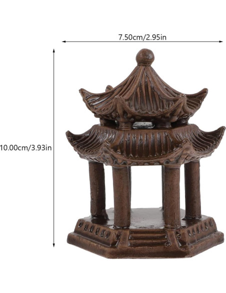 Adorno de Cerámica Balacoo Pagoda para Acuario 10x7.5cm Adorno de Cerámica Balacoo Pagoda para Acuario 10x7.5cm