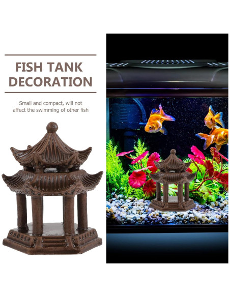Adorno de Cerámica Balacoo Pagoda para Acuario 10x7.5cm Adorno de Cerámica Balacoo Pagoda para Acuario 10x7.5cm