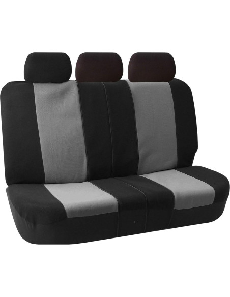 FH Group Fundas de Asiento de Tela Universal para Automóvil - Gris FH Group Fundas de Asiento de Tela Universal para Automóvil - Gris