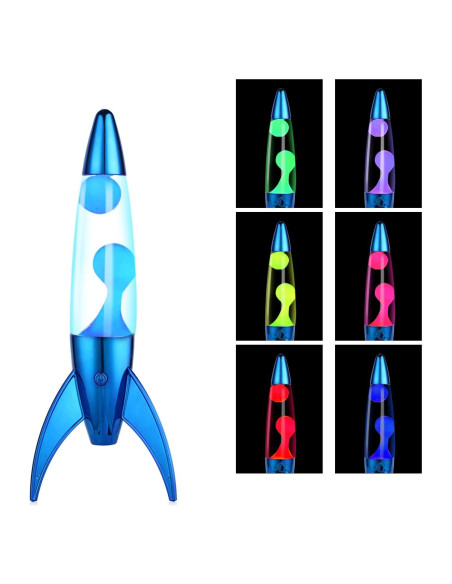 Lámpara de Movimiento LED GorYeeFine Cohete 35cm 7 Colores Lámpara de Movimiento LED GorYeeFine Cohete 35cm 7 Colores