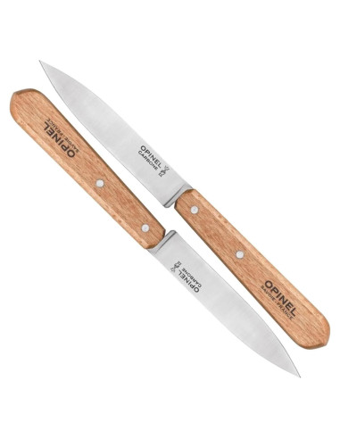Juego de Cuchillos de Pelar Opinel No. 102 2 Piezas Acero Carbono