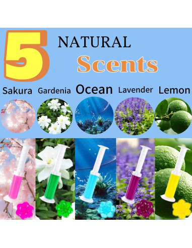 Sello de Gel Limpiador de Inodoro ANTQYUER - 5 Aromas Mixtos