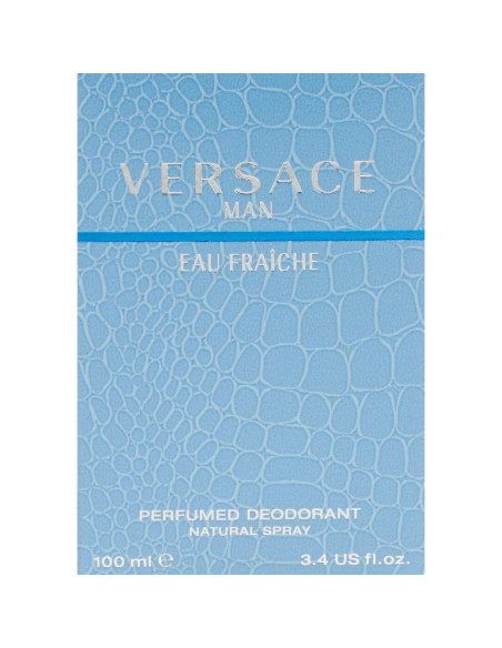 Desodorante Versace Man Eau Fraiche 100 ml Spray para Hombres Desodorante Versace Man Eau Fraiche 100 ml Spray para Hombres