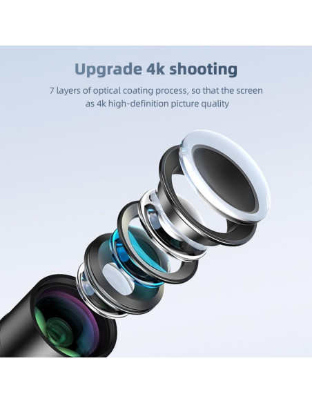 Lente Telefoto Andoer 400mm para Smartphone con Clip Universal Lente Telefoto Andoer 400mm para Smartphone con Clip Universal