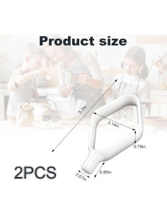 2 Palas para Galletas Bosch 18.4x13cm Accesorios Mezclador 2