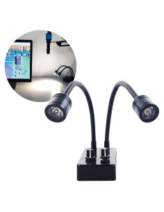 Mini Luz LED de Microscopio USB con Cuello de Ganso Ajustable