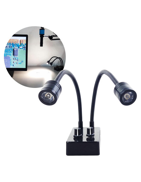 Mini Luz LED de Microscopio USB con Cuello de Ganso Ajustable Mini Luz LED de Microscopio USB con Cuello de Ganso Ajustable