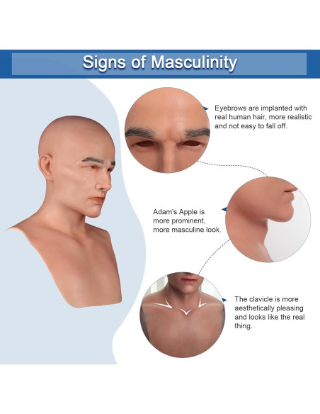 Máscara de Silicona Realista CRRCLSY Marfil para Cosplay Máscara de Silicona Realista CRRCLSY Marfil para Cosplay