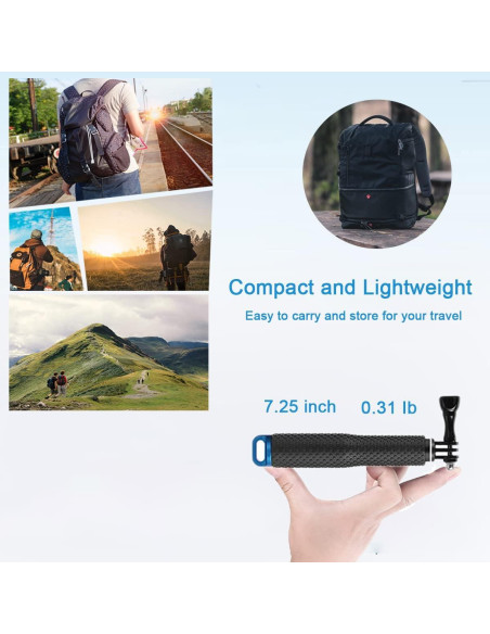 Kit de Accesorios para GoPro Hero + Flotador y Selfie Stick Kit de Accesorios para GoPro Hero + Flotador y Selfie Stick