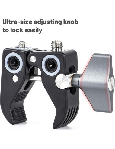 SUNWAYFOTO CC-02 Super Clamp para Trípode 1/4 y 3/8