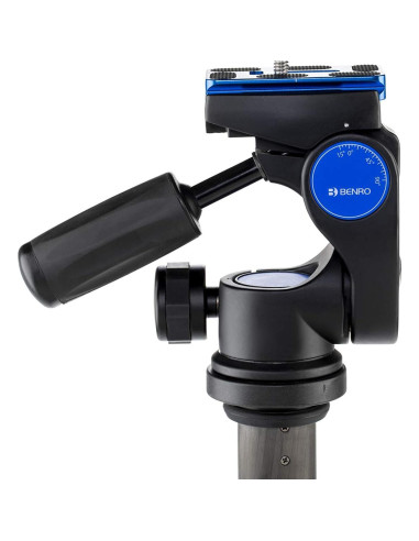 Cabezal de Pan 3 Vías Benro HD3A con Placa QR y 3 Niveles de Burbuja