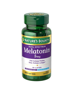 Suplemento de Sueño Melatonina Nature's Bounty 5mg 60 Tabletas