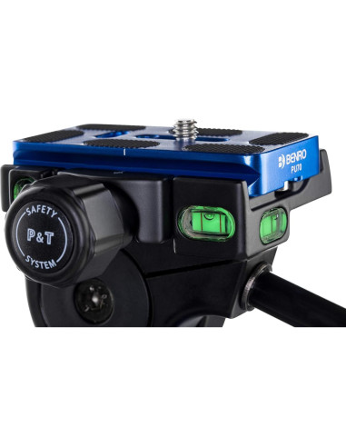 Cabezal de Pan 3 Vías Benro HD3A con Placa QR y 3 Niveles de Burbuja