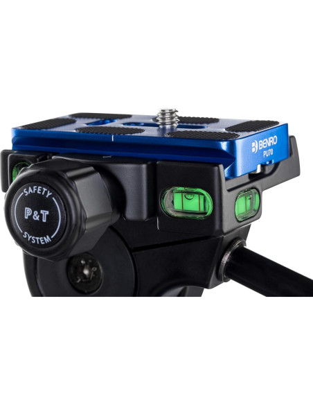 Cabezal de Pan 3 Vías Benro HD3A con Placa QR y 3 Niveles de Burbuja Cabezal de Pan 3 Vías Benro HD3A con Placa QR y 3 Niveles de Burbuja