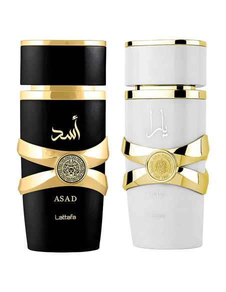 Set de Regalo Eau de Parfum Lattafa 2 Piezas 100 ml Asad Yara Moi Set de Regalo Eau de Parfum Lattafa 2 Piezas 100 ml Asad Yara Moi